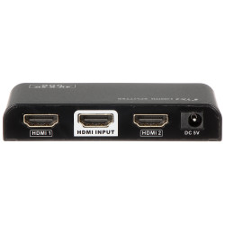 HDMI信号分配器 1x2 UHD 4K 2K HDCP 1.4 2.0 アクティブアンプ 金属筐体 カスケード接続対応 Full HD SIGNAL HDMI-SP-1/2-HDCP