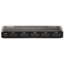 HDMI 1x4 分配器 4K UHD 60Hz HDR CEC EDID HDCP 2.2 金属外壳数字信号 Pawonik HDMI-SP-1/4-2.0