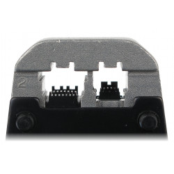 Krimper a reier RJ45 RJ11 RJ12 gant pren ha tenner izoladur benveg rouedad Delta HT-500R