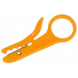 Професійний обтискач конекторів RJ45 RJ12 RJ11 з блокуванням та стрипером для ізоляції мережевий інструмент Delta HT-500R