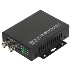 AHD HD-CVI HD-TVI CVBS videójel konverter HDMI 1080p kimenettel és BNC LOOP 4K 8MP átmenő jellel Delta Multimedia HV/HDMI+HV-V2