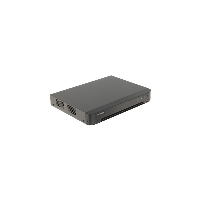 Gravador Híbrido 5 em 1 4 Canais AcuSense Deteção de Rosto H.265+ 3K 5M-N Análise de Imagem Deep Learning Hikvision IDS-7204HQHI