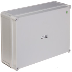 กล่องกันน้ำ IP65 กล่องติดตั้งภายนอกอาคาร ทนทานต่อรังสียูวี 440x330x145 มม. กล่องติดผนัง สีเทา Elektro-Plast Nasielsk INDUSTRIAL/