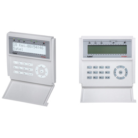 LCD-tastatur med hvid baggrundsbelysning til indbruds- og overfaldsalarmsystemer zonekontrol SATEL INT-KLCD-W