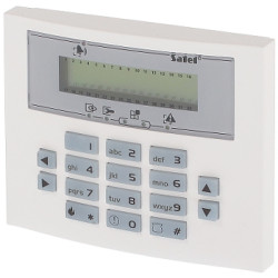 LCD-klavye INTEGRA alarm sistemleri için yeşil aydınlatmalı RS-232 2 girişli manipülatör SATEL INT-KLCDS-GR