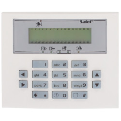 INTEGRAアラームシステム用LCDキーパッド 緑色バックライト RS-232 2入力 SATEL INT-KLCDS-GR