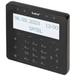 Senzorická LCD klávesnice pro ústřednu alarmu černá podsvícená dotyková obrazovka RFID zabezpečovací systémy SATEL INT-KSG2R-B