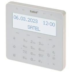 Manipulator sentuh LCD untuk sistem penggera panel sentuh putih pengawal automasi rumah SATEL INT-KSG2R-W