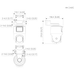Зовнішня поворотна PT IP-камера WizColor Active Deterrence Full HD 1080p 3.6mm з двома сенсорами Dual Lens AI SMD DAHUA IPC-PTS2
