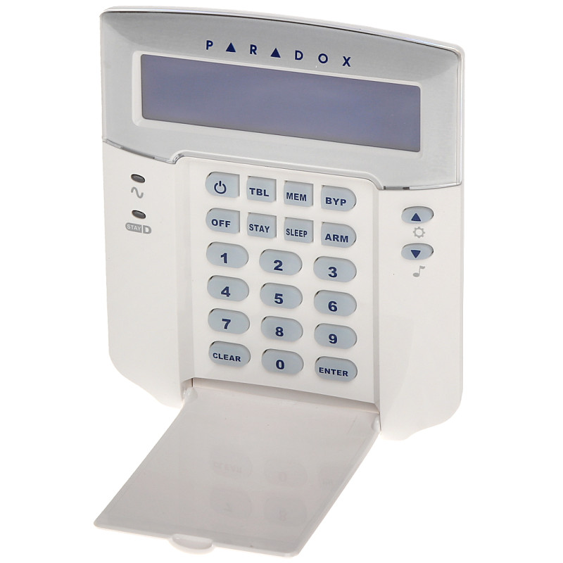Clavier LCD pour centrales d'alarme Spectra Magellan manipulateur alphanumérique rétroéclairage bleu PARADOX K32LCD+-W2W