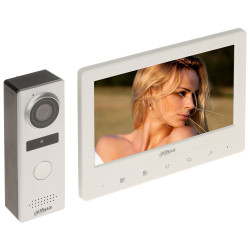 Analoginen videopuhelinsetti 7 tuuman kosketusnäyttö 1.3MPX IR IP66 4-johdin portti portti DAHUA KTA02