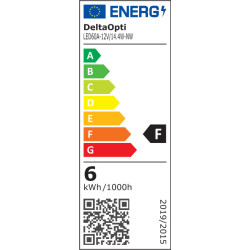 Світлодіодна стрічка 50м Нейтральна біла 4000K 12V 14.4W/m 60 LED/m Рулон IP20 Внутрішня Delta Lighting LED60A-12V/14.4W-NW/50M