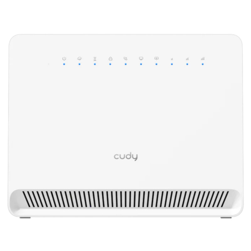 Кропка доступу 4G LTE Wi-Fi маршрутызатар 300 Мбіт/с N300 VPN слот nanoSIM RJ11 VoIP шлюз CUDY LT400V