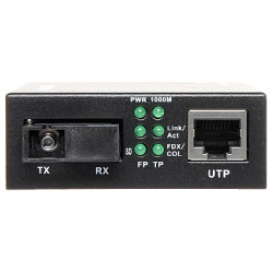 Convertor media fibră optică Gigabit Ethernet set TX+RX WDM rază 20km conector SC monomod ULTIMODE M-207G