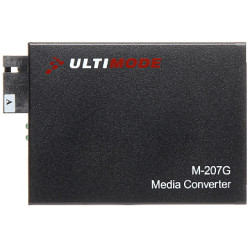 Optický media konvertor Gigabit Ethernet komplet TX+RX sada WDM dosah 20km konektor SC jednomódový ULTIMODE M-207G