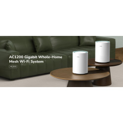 Система Mesh Wi-Fi AC1200 Gigabit VPN дводіапазонна 2.4/5 ГГц покриття 170 м2 MU-MIMO Roaming CUDY M1300(2-PACK)