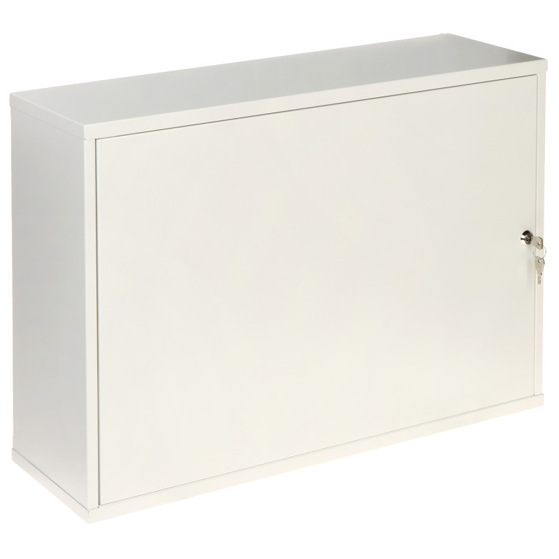 Fém falon kívüli ház szerelőlappal acél fehér CCTV riasztó és hálózati rendszerekhez IP20 STALFLEX MB-TPR8-MP-W