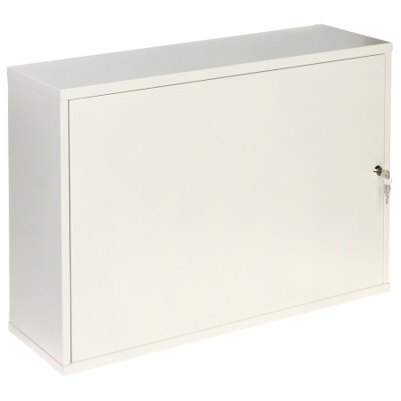 Metal Surface Mounted Enclosure with Mounting Plate Steel White for CCTV Alarm Network Installations IP20 STALFLEX MB-TPR8-MP-W