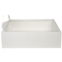 Kovinsko nadometno ohišje z montažno ploščo jekleno belo za CCTV alarmne in omrežne instalacije IP20 STALFLEX MB-TPR8-MP-W