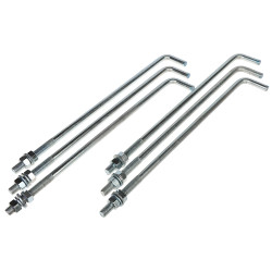 Concrete anchor set 6 pieces M16 for lattice mast foundation hot-dip galvanized professional assembly DELTA MK-1.5/KOT-HD*P6