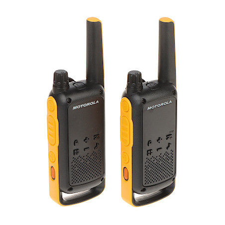 PMR 446MHz radiopuhelinsetti 10km kantama IPX4 suojaus tarvikkeilla ja kotelolla Motorola MOTOROLA-T82/EXTREME