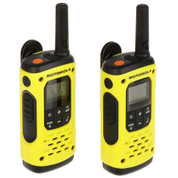 2 PMR 446MHz raadiosaatja komplekt 10km ulatus IP67 veekindel ujuv kollane Walkie-Talkie LED taskulamp VOX Motorola MOTOROLA-T92