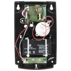 Sirena esterna ottico-acustica LED Piezo 115dB antimanomissione con batteria interna  MR-100R/B