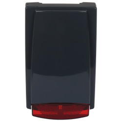 Externer akustisch-optischer Alarm-Signalgeber 115dB LED Akku 1.2Ah Sabotageschutz Delta MR-100R/G