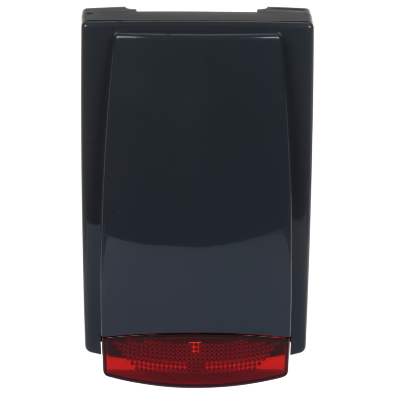 Sinalizador Externo Acústico e Óptico de Alarme 115dB LED Bateria 1.2Ah Tamper Delta MR-100R/G