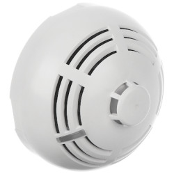 Belaidis dūmų ir karščio detektorius 433MHz 200m diapazonas garsinis signalizatorius priešgaisrinės signalizacijos sistemos balt