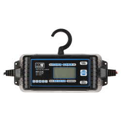 Inteligentní nabíječka akumulátorů 12V 24V AGM Gel Mikroprocesorový usměrňovač 8A LCD IP65 MW POWER MW-SC8E