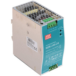 Alimentation à découpage professionnelle sur rail DIN 24V 10A 240W stabilisée pour armoires de commande et automatisation MEAN W