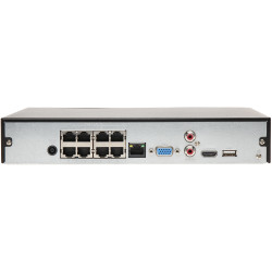 8-канальний IP-відеореєстратор 4K 12Mpx 8x PoE H.265+ P2P Onvif для систем відеоспостереження NVR DAHUA NVR4108HS-8P-4KS3