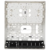 Boîtier en saillie professionnel pour systèmes d'alarme Grade 3 avec espace pour batterie 18Ah ABS blanc robuste SATEL OPU-3-P