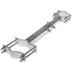 Hot-dip galvanized parallel mast spacer clamp adjustable mast mount 12mm bolts DELTA OR-30-50R90-150