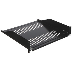 19 inch 2U Rack Shelf 459mm Depth Universal Metal Black Durable IT Server Equipment Support Delta P19-2U/459*P2