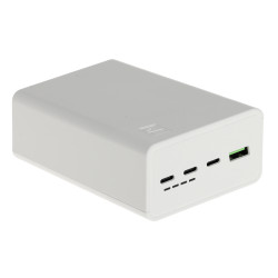 Powerbank 30000mAh 22.5W Quick Charge 3.0 Ultra Charge Power Delivery 3.0 Balts Pārnēsājams akumulators Green Cell PBGC30W
