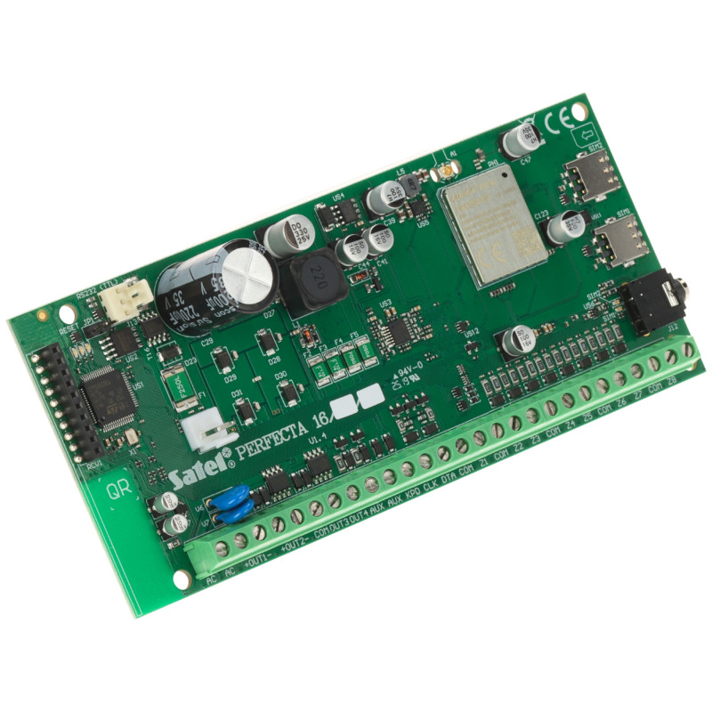Alarminstallatiepaneel met LTE Dual SIM-module Grade 2 PUSH-meldingen mobiele applicatie SATEL PERFECTA-16-LTE