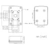 Monteringsboks for kamera koblingsboks vanntett IP66 aluminium hvit veggfeste CCTV kabelbeskyttelse DAHUA PFA126