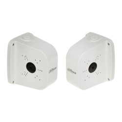 Dual spacer mount for CCTV surveillance cameras white aluminum outdoor junction box DAHUA PFA6330X