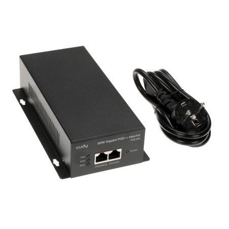 CUDY POE350 90W Hi-PoE 802.3bt 千兆以太网供电注入器 IP摄像机监控系统电源 CUDY POE350