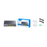 Gigabit PoE Switch Extender 4 θύρες 10/100/1000Mbps Διαχωριστής σήματος δικτύου LAN Watchdog Λειτουργία Extend 250m CUDY POE40