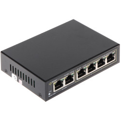 4portový PoE switch 10/100 Mb/s Desktop pro IP kamery CCTV monitoring LAN aktivní napájecí zdroj 52V kompaktní PULSAR S-64