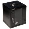10 inch wall mount rack cabinet 6U 300mm depth black glass door for LAN CCTV IT server cabinet STALFLEX S-RC10-6U-300GB