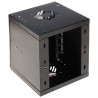 10 inch wall mount rack cabinet 6U 300mm depth black glass door for LAN CCTV IT server cabinet STALFLEX S-RC10-6U-300GB