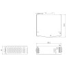 ספק כוח ממותג למסילת DIN 24V 5A 120W שיא 180W לאוטומציה ו-CCTV עם ממסר DC OK MEAN WELL SDR-120-24