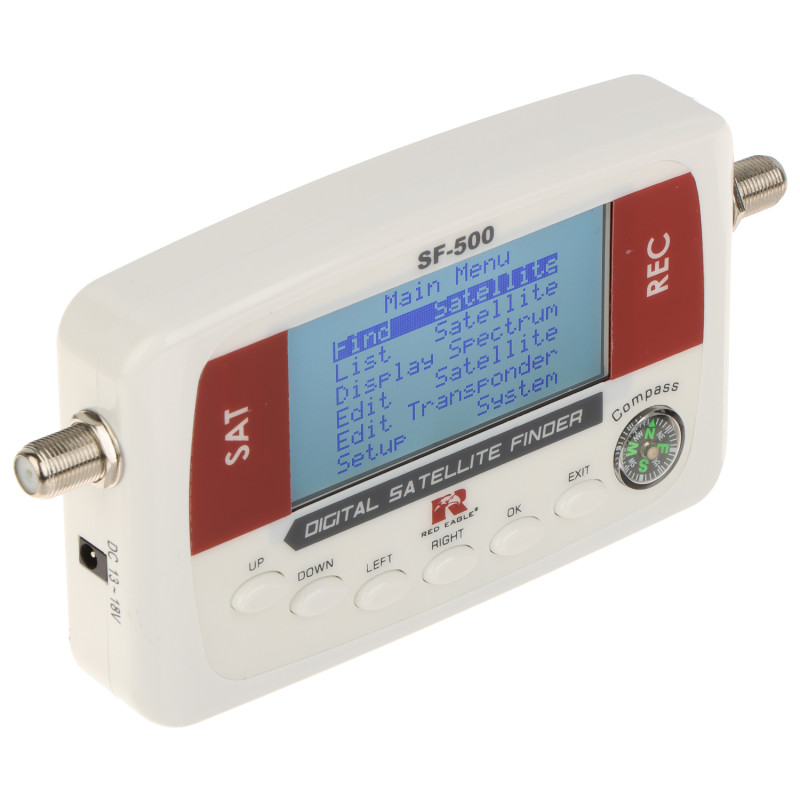 เครื่องวัดสัญญาณดาวเทียม DVB-S DVB-S2 เครื่องทดสอบจานดาวเทียม LCD DiSEqC Opticum SF-500