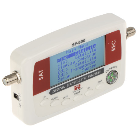 Medidor de señal satelital DVB-S DVB-S2 Probador de antenas SAT Localizador de satélites LCD DiSEqC Buscador de señal Opticum SF