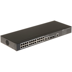 24 portos Gigabit L2 menedzselhető hálózati switch 2x RJ45 Uplink 2x SFP Uplink 19 colos Rack DAHUA SG4028