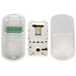 Detector dual PIR+MW com iluminação LED e função de imunidade a animais até 20kg para interiores SATEL SLIM-DUAL-LUNA-PET